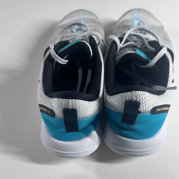 Nike Flex Experience 12 White Teal Black Mens Running Shoes Size 9.5 DV0746 002 - Picture 8 of 9